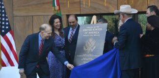 Откриване на посолството на САЩ в Мексико