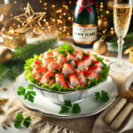 Руска салата с рулца от раци