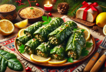 Сарми от манголд с булгур за Бъдни вечер