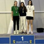 Награждаване на шампионката Жанет Янева и останалите участнички