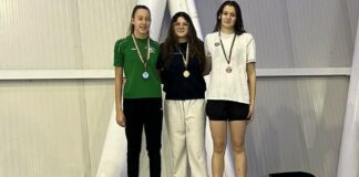 Награждаване на шампионката Жанет Янева и останалите участнички