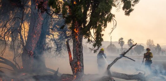 пожар в Лос Анджелис,Хюз