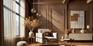 Цвят Mocha Mousse в интериора