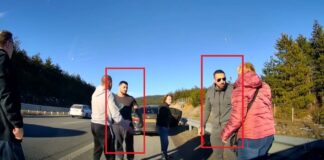 Карлос Насар и Атанас Литков по време на агресията на АМ "Струма"