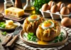 Пълнени картофи със сирене и яйце