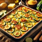 Огретен с тиквички и картофи