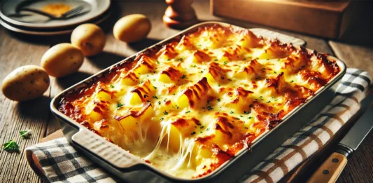 Картофен огретен със сирене