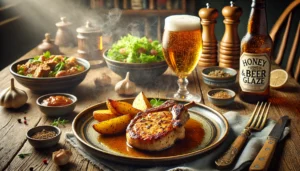 Открийте тайната на сочните свински пържоли, приготвени с мед и бира 1 Свинска пържола