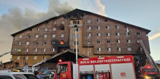 Пожар в хотел "Grand Kartal" в Турция