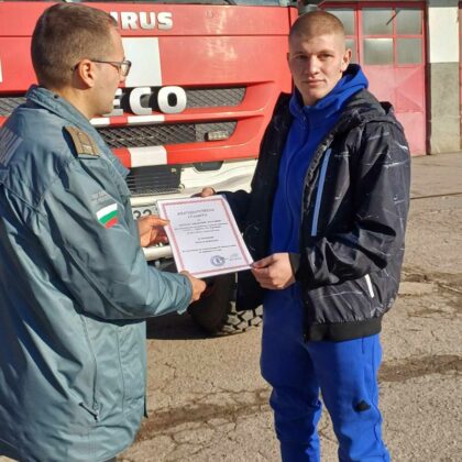 Гл. инсп. Ангел Ангелов и Мустафа Джамалов