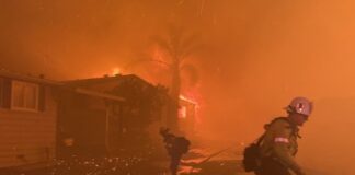 Пожар в Лос Анджелис