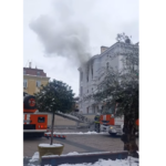 Гори сграда в Пловдив