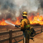 Пожарникар в Лос Анджелис