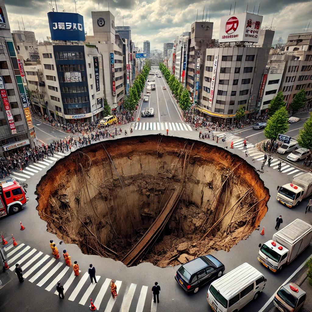 Спасителни екипи в Япония се опитват да извадят шофьор на