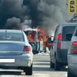 Пожар в автобус