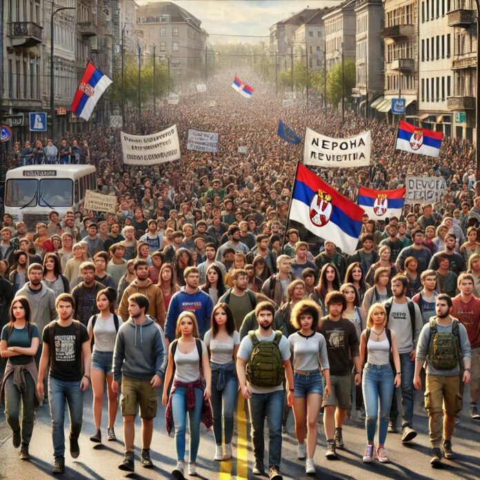 Сърбия,протест