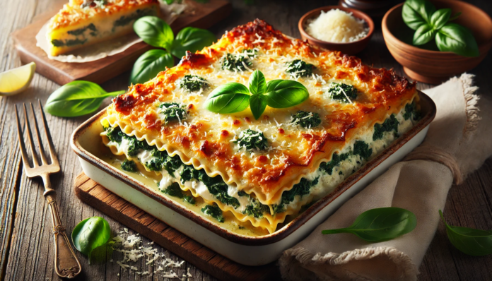 Кремообразна лазаня със спанак и рикота