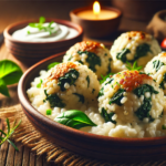 Кюфтета от ориз, спанак и сирене