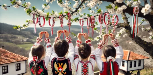 Деца с мартеници