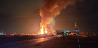 Пожар в склад за пелети