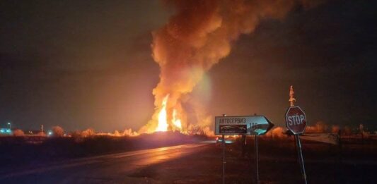 Пожар в склад за пелети