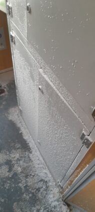 Сняг във влак на "БДЖ"