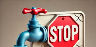 Спиране на водата