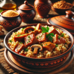 Свинско с булгур и гъби