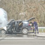 Горящ автомобил на магистрала "Тракия"