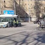 Катастрофа между тролейбус и автомобил