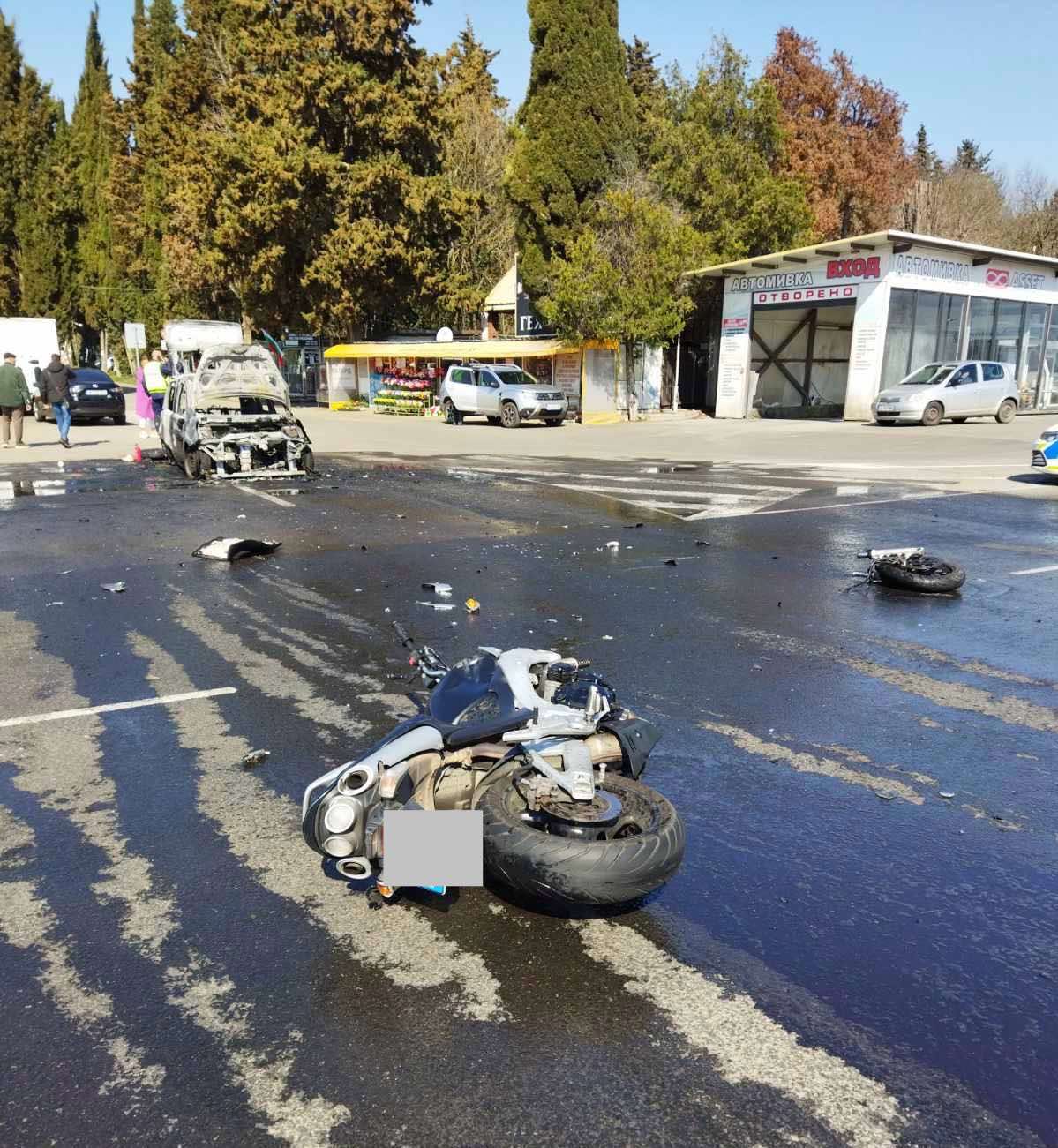 В 09 20 ч днес е получено съобщение за настъпило ПТП