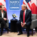 Мете Фредериксен и Доналд Тръмп.