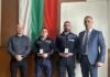 Наградените полицаи и техните ръководители