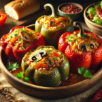 Постни чушки с ориз и гъби