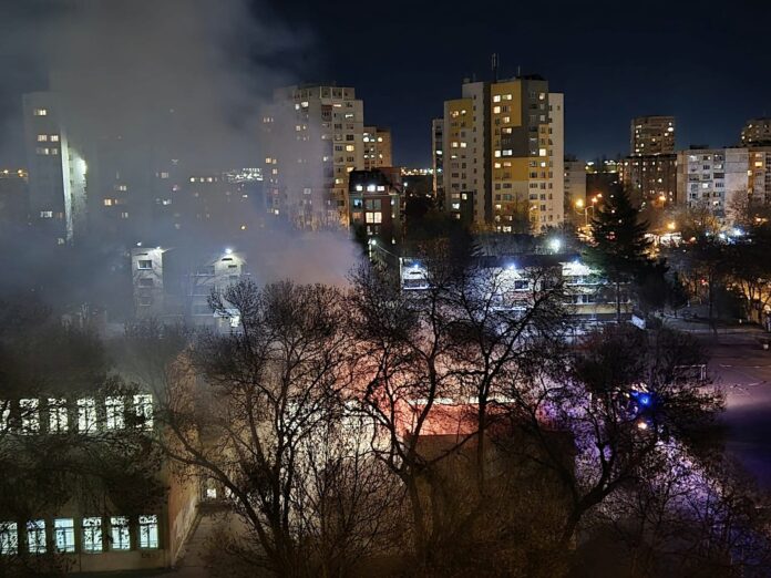 Пожара в училище в София