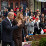 Румен Радев и Десислава Радева в Елхово