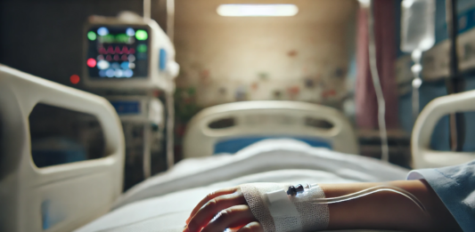 Болно дете в болница