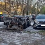 Изгорели коли в Бургас