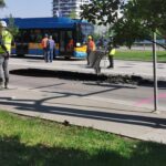 Обезопасяване на дупката в София