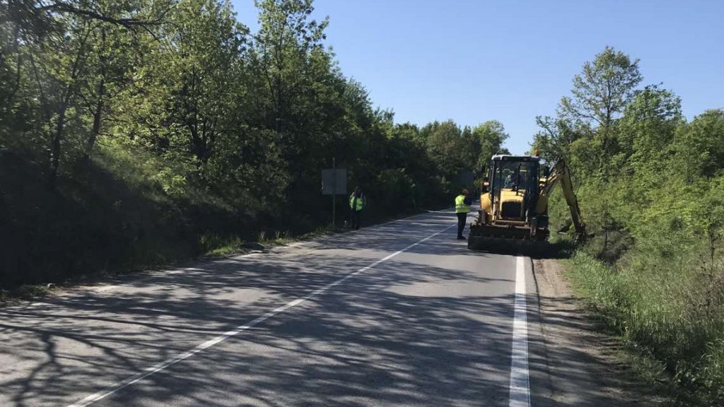 Започна обезопасяването на втори участък от път I 1 Видин –