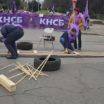 Протест на шофьорите на градския транспорт