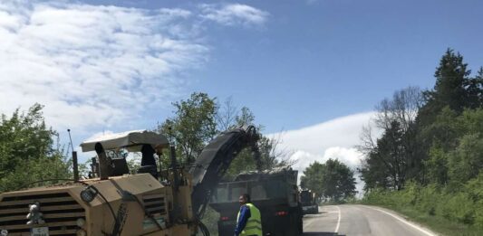 Ремонт на път