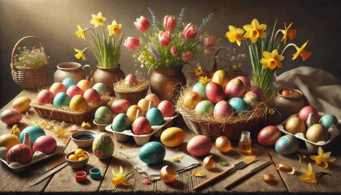 Великден 2025 и боядисване на яйца