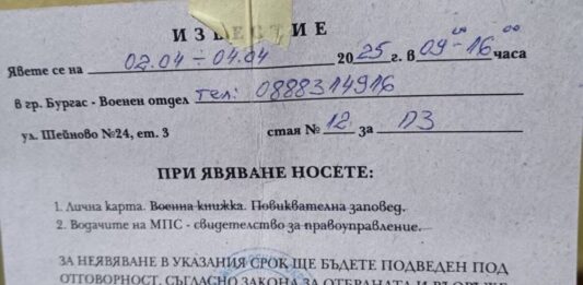 Военни призовки