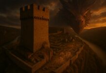 Изглед към крепостта Червен – реалният град, вдъхновил Игра на тронове