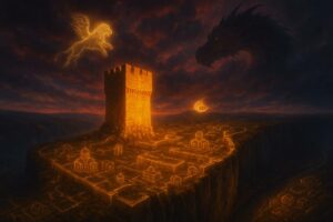 Изглед към крепостта Червен – реалният град, вдъхновил Игра на тронове