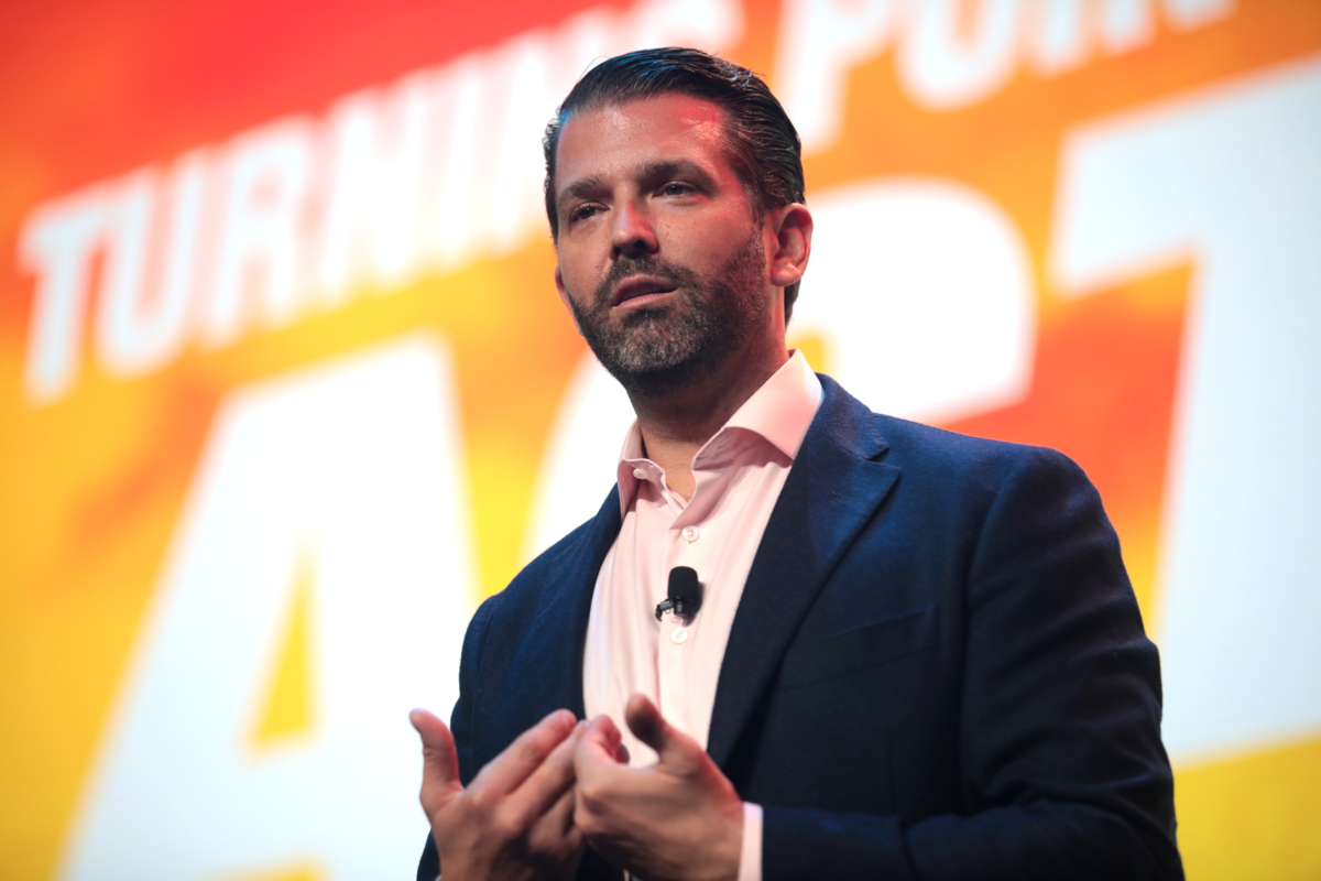 Най големият син на американския президент Доналд Тръмп младши заяви в сряда