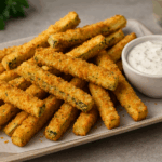 Хрупкави панирани тиквички на пръчици