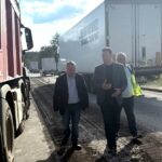 Инспекция на пътя край Телиш