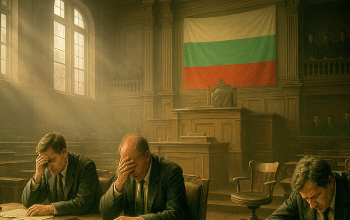 Изтощени политици в стара пленарна зала – символ на разпадаща се демокрация